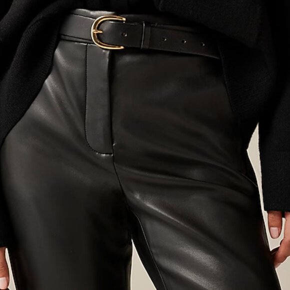 NWT J Crew Kate Straight-Leg Pant in Faux Leather size 14 - Picture 2 of 5